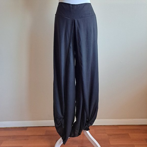 New Camaroha Sutra Black aladdin Pants L - Picture 1 of 14